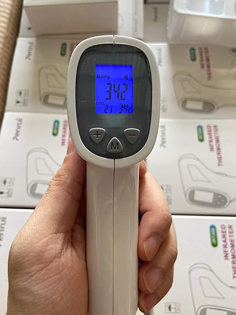ELEPHANTBOAT Precision Digital Forehead Infrared Temporal No Touch Thermometer with Fever Indicator for Baby Kids and Adults ELEPHANTBOAT Precision Digital Forehead Infrared Temporal No Touch Thermometer with Fever Indicator for Baby Kids and Adults